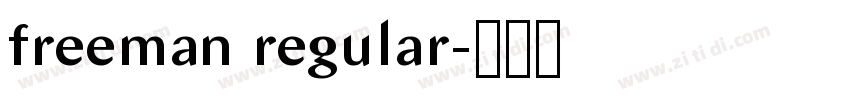 freeman regular字体转换 freeman regular字体转换